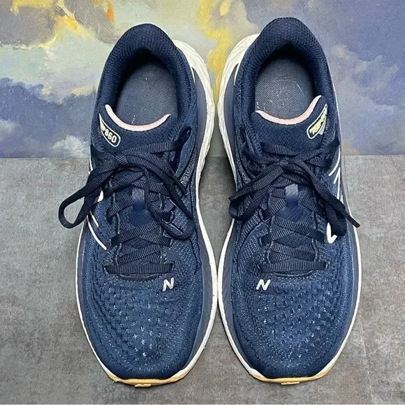 New Balance Fresh Foam X 860 Women's Navy Blue Running Shoes Size 8.5B - Picture 15 of 16